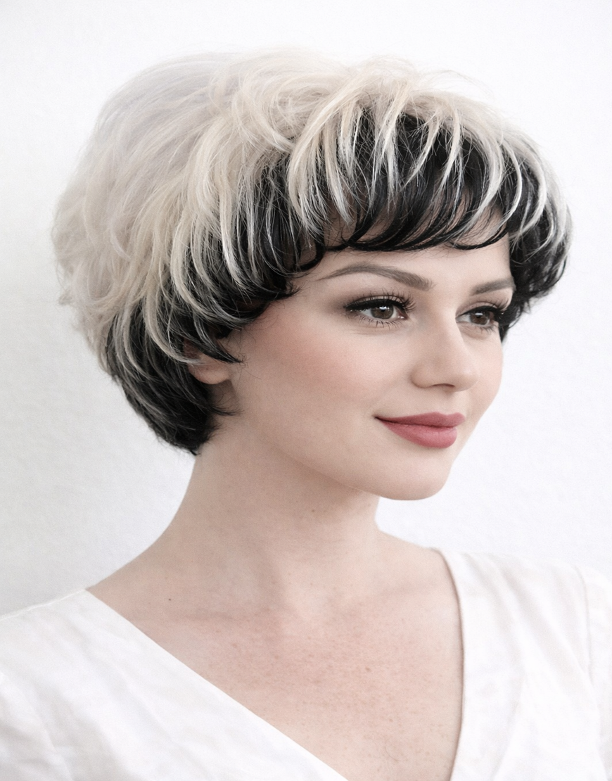 Peruca par natural CRUELLA 43 - imagine 2